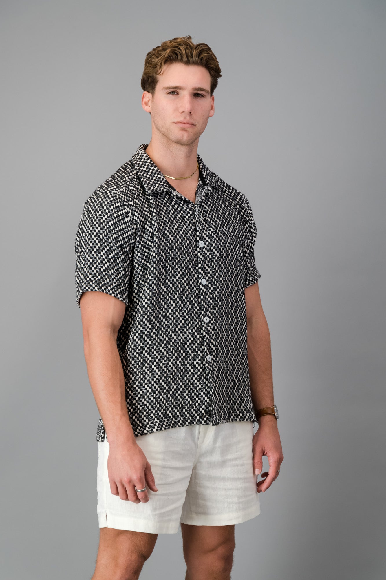 SS Shirt Cotton Hopsack Black