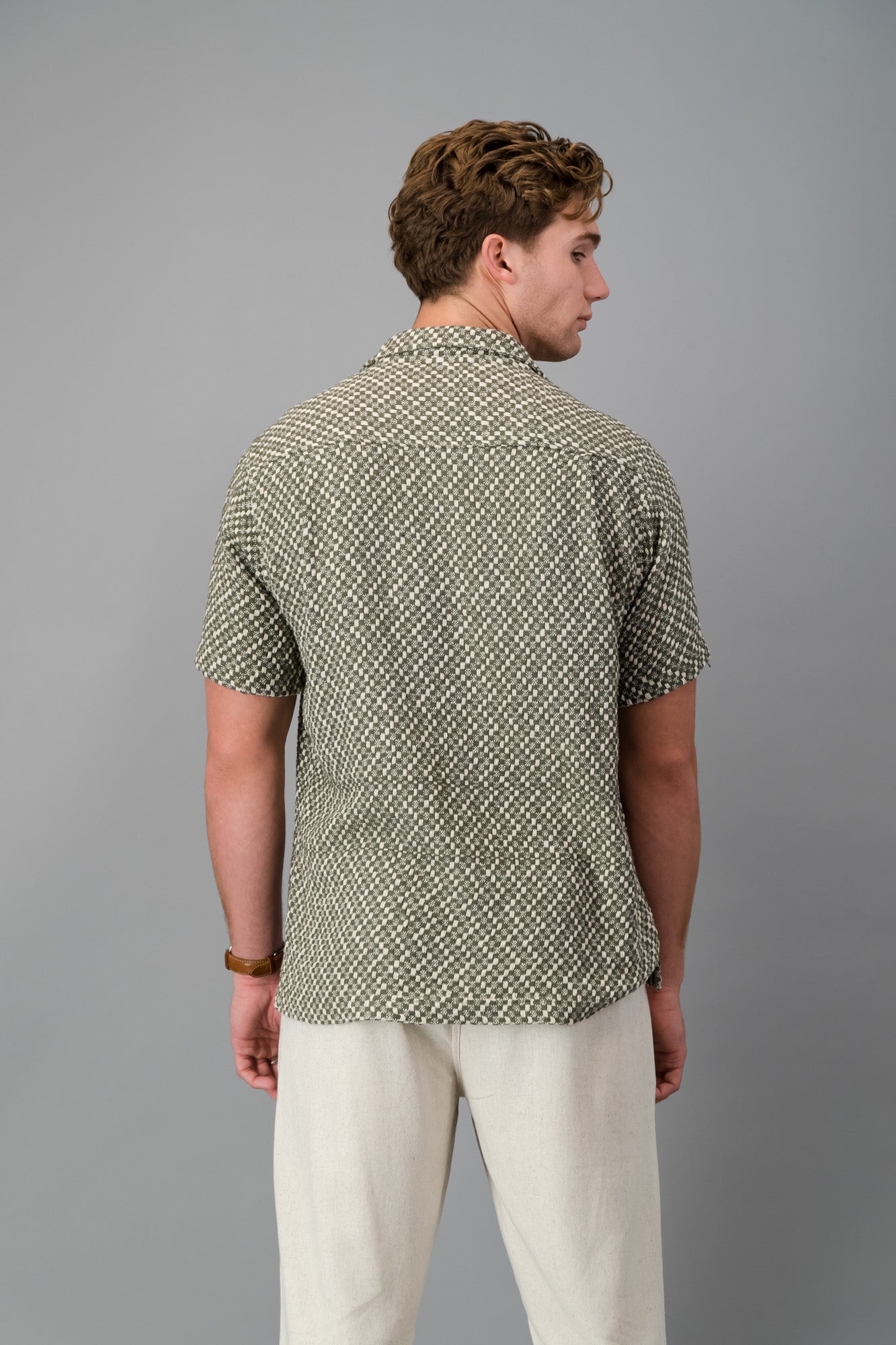 SS Shirt Cotton Hopsack Olive