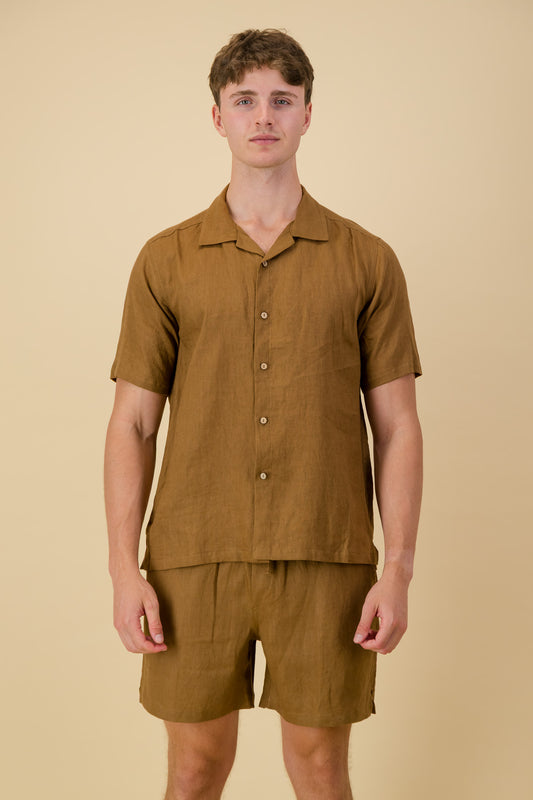 Linen Shirt Cinnamon
