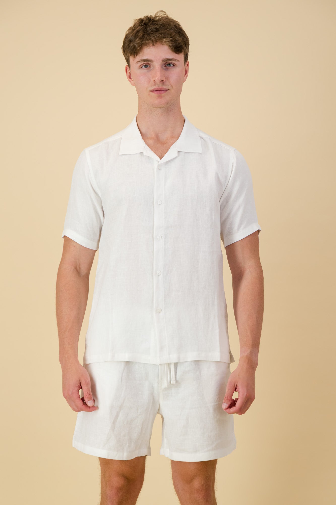 Linen Twill Shirt Off-White
