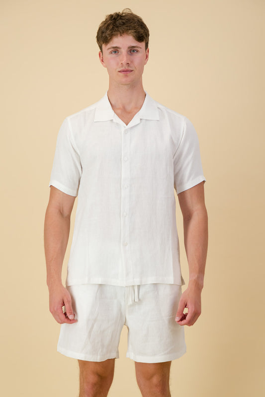 Linen Twill Shirt Off-White