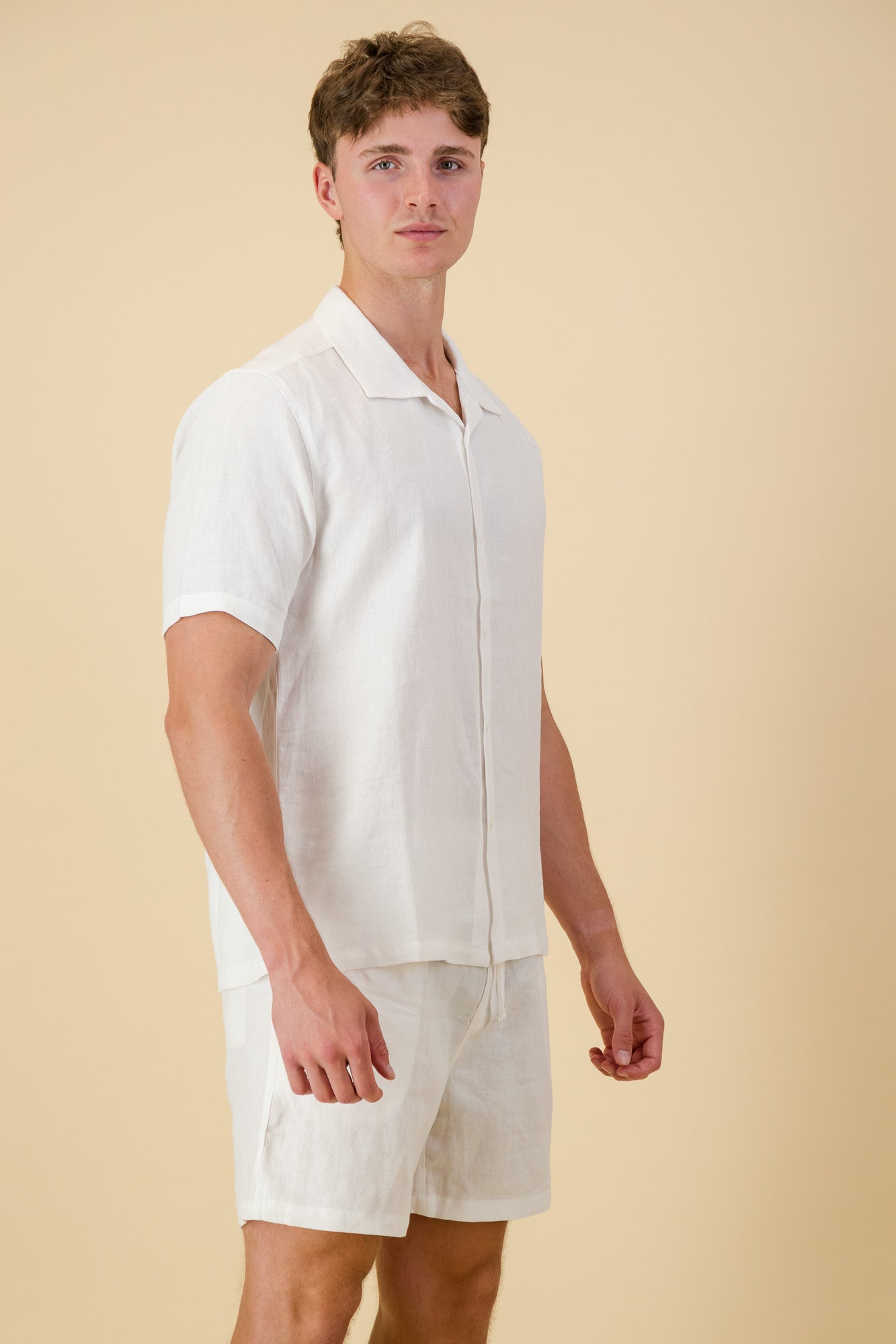 Linen Twill Shirt Off-White