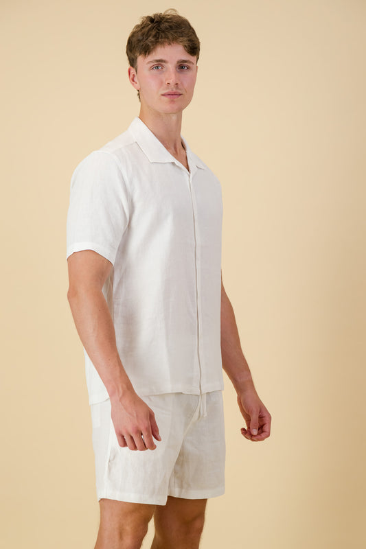 Linen Twill Shirt Off-White
