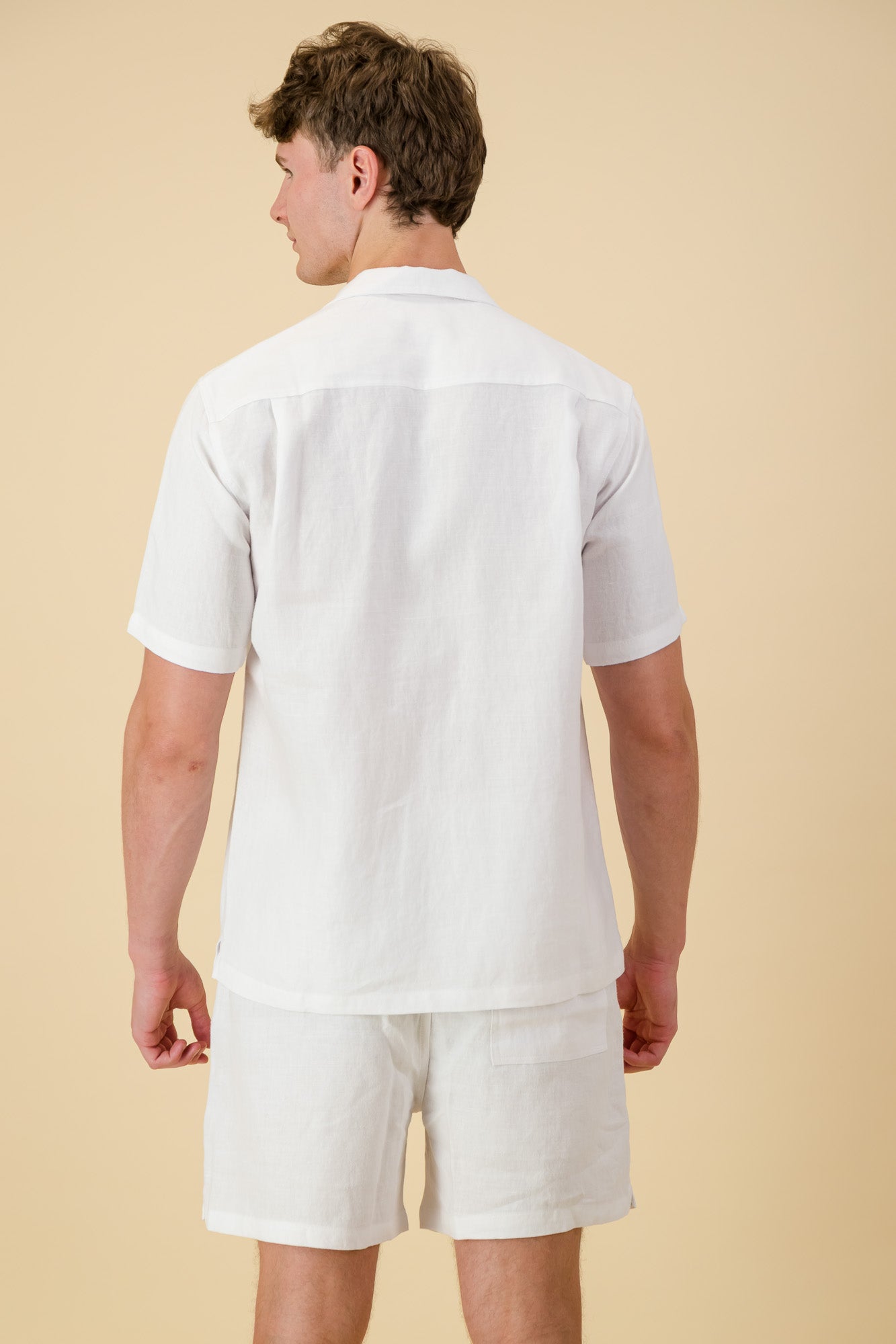 Linen Twill Shirt White