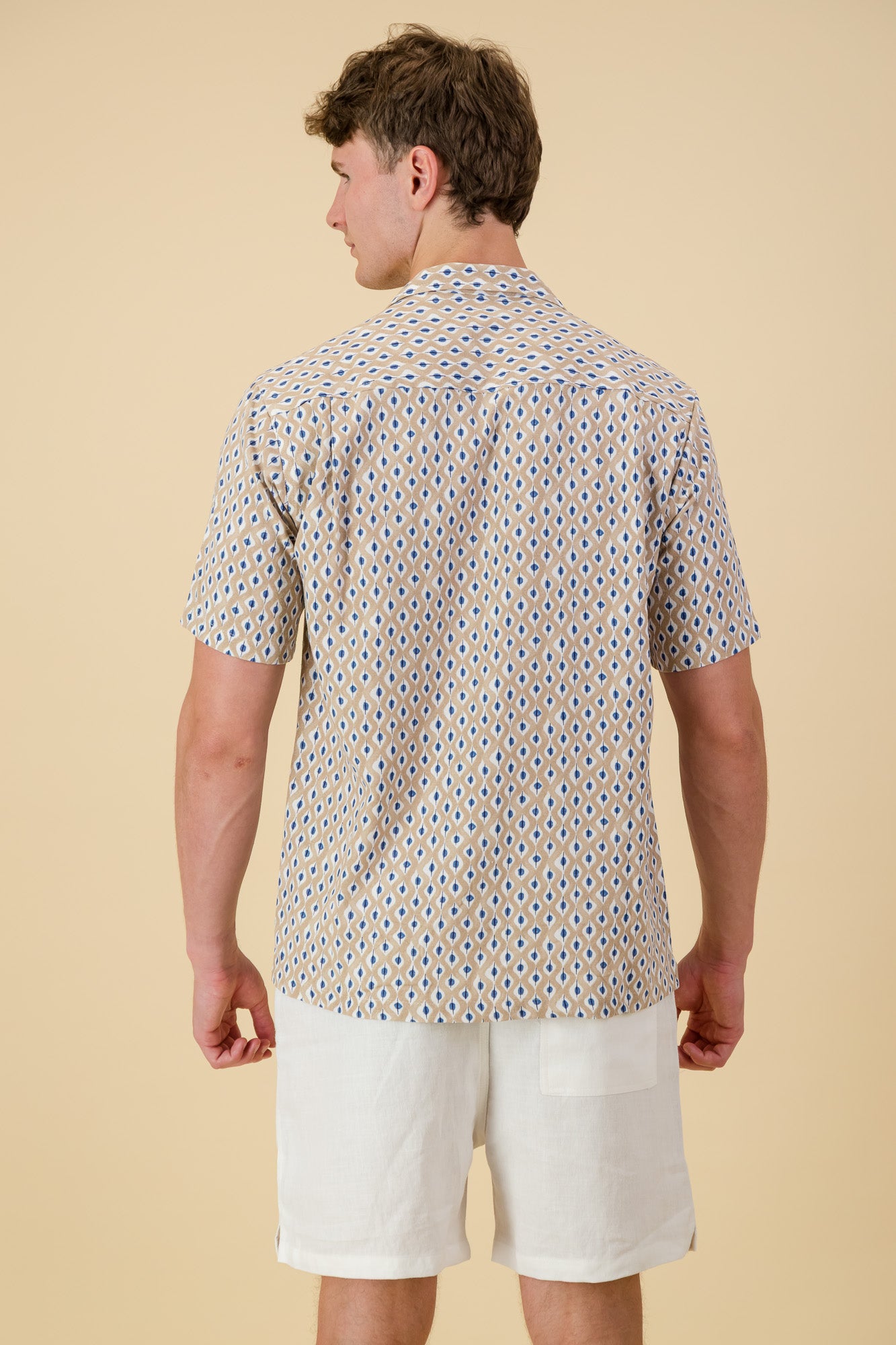 Linen Viscose Shirt Beige Eye