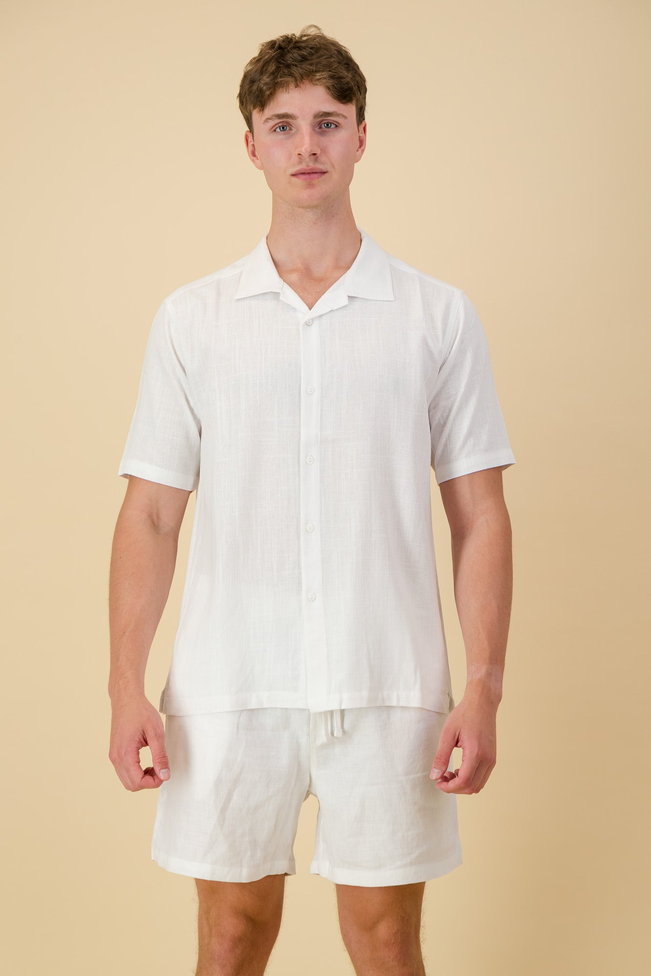 Linen Viscose Shirt Off-White