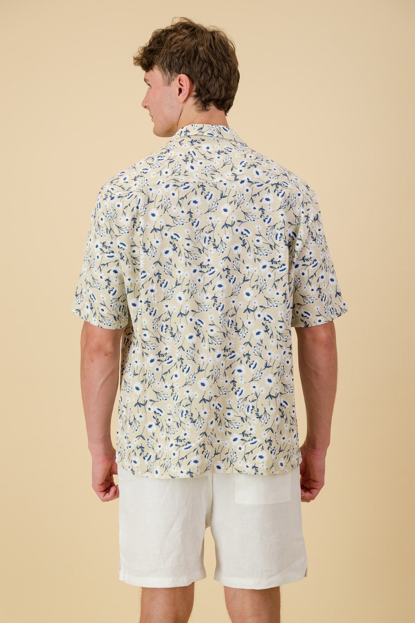 Linen Viscose Shirt Sand Daisy