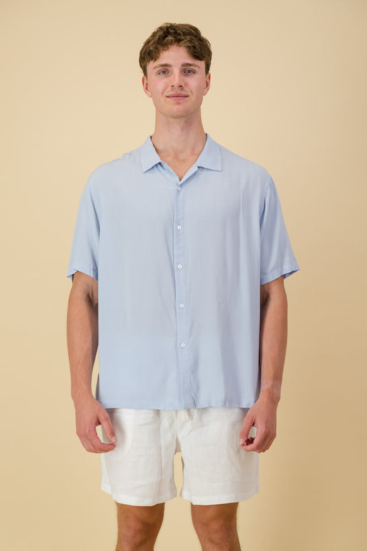 Viscose Shirt Ice Blue