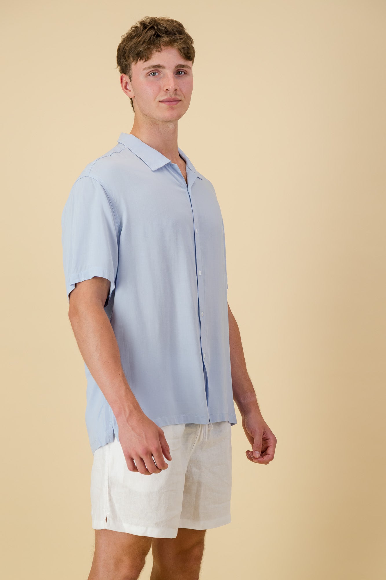 Viscose Shirt Ice Blue
