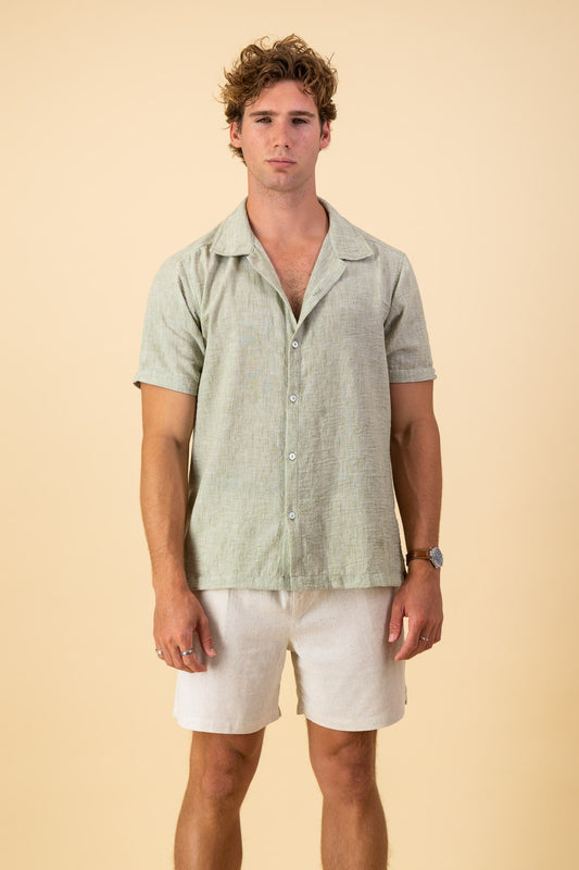 Poly Rayon Shirt Sage