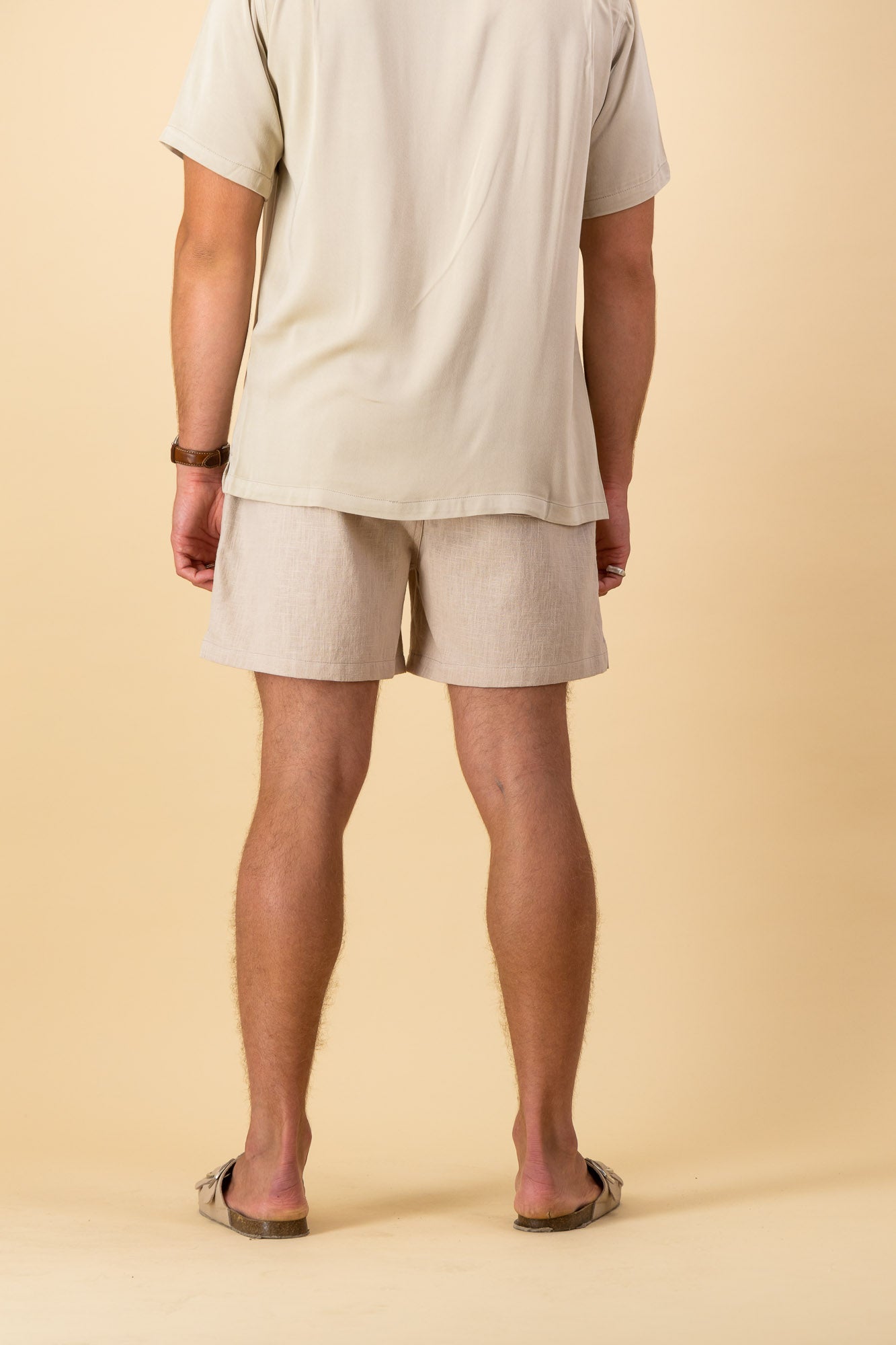 Linen Ramie Shorts Sand