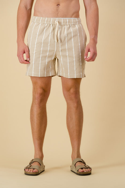 Cotton Shorts Bumpy Sand