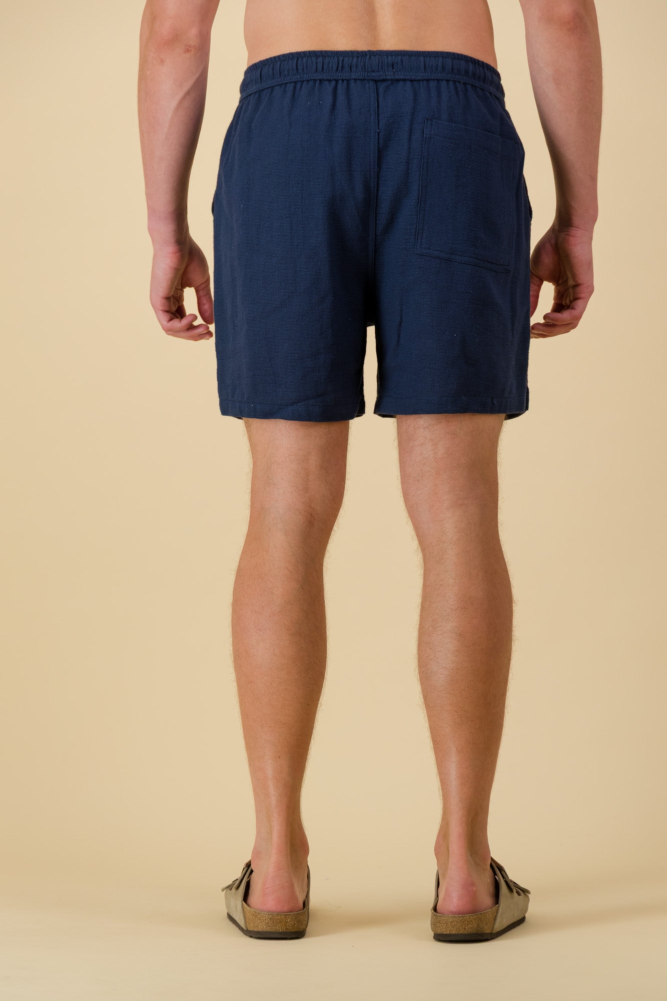 Cotton Shorts Navy Mesh