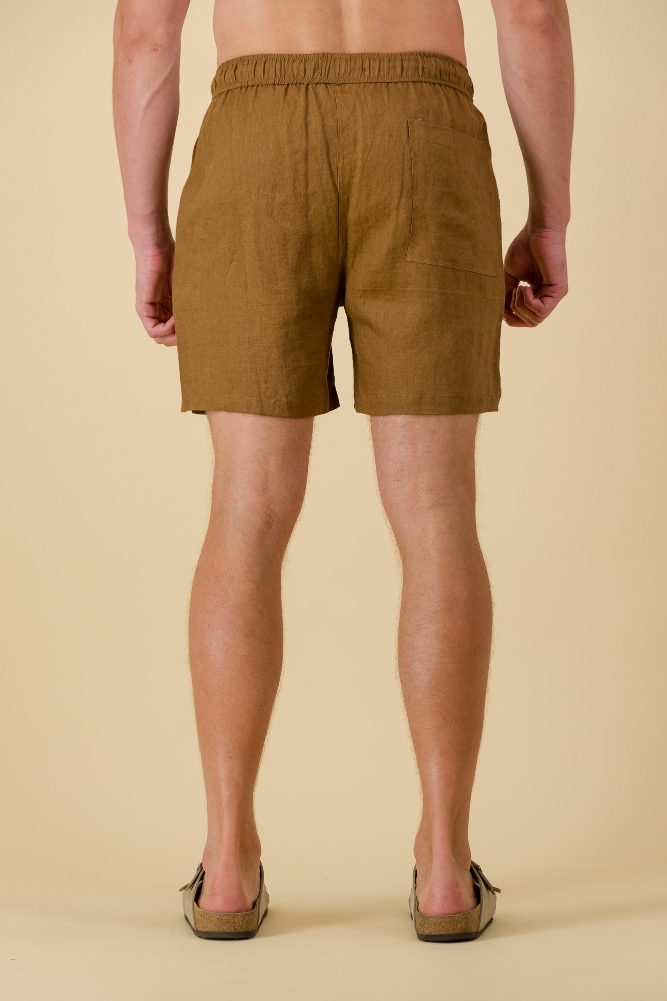 Linen Shorts Cinnamon