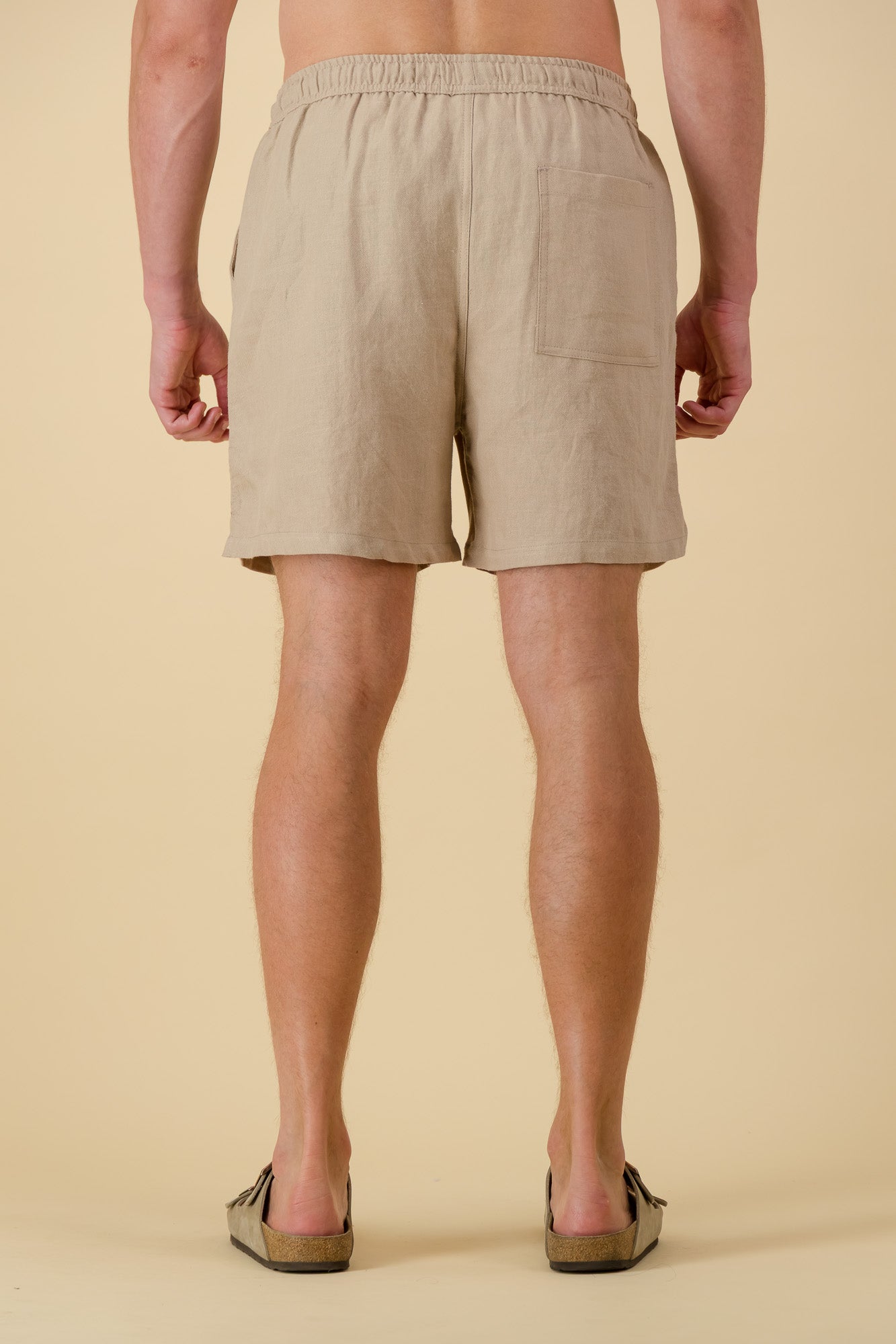 Linen Twill Shorts Clay