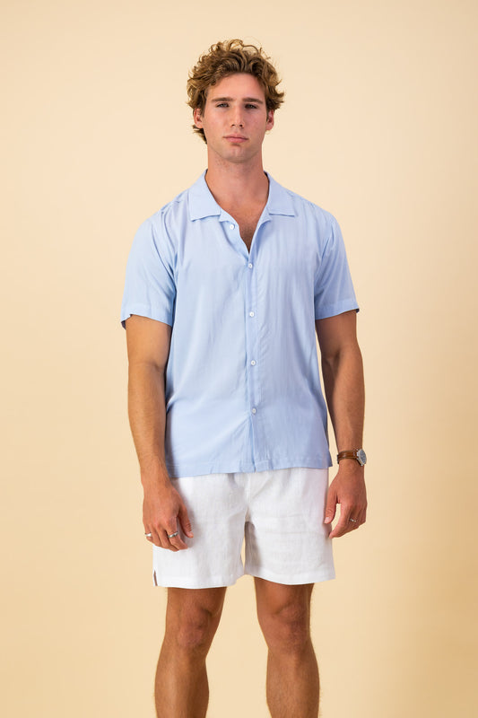 Viscose Shirt Sky Blue