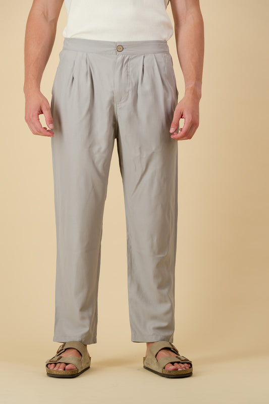 Comfort Vintage Pants Cotton Grey