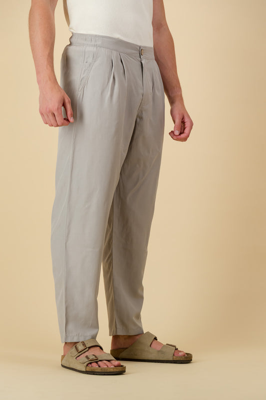 Comfort Vintage Pants Cotton Grey