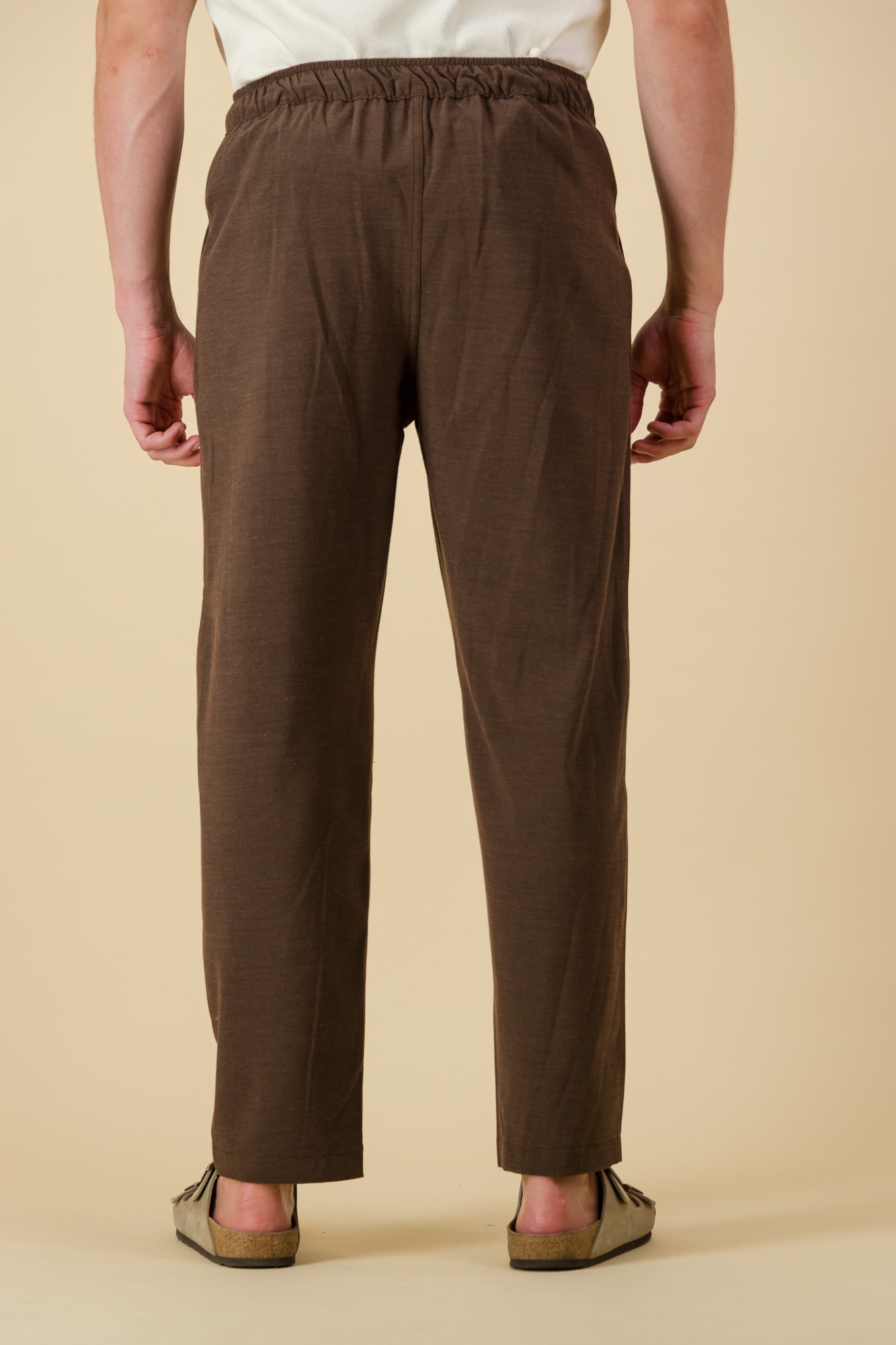 Comfort Vintage Pants Poly Viscose Chocolate