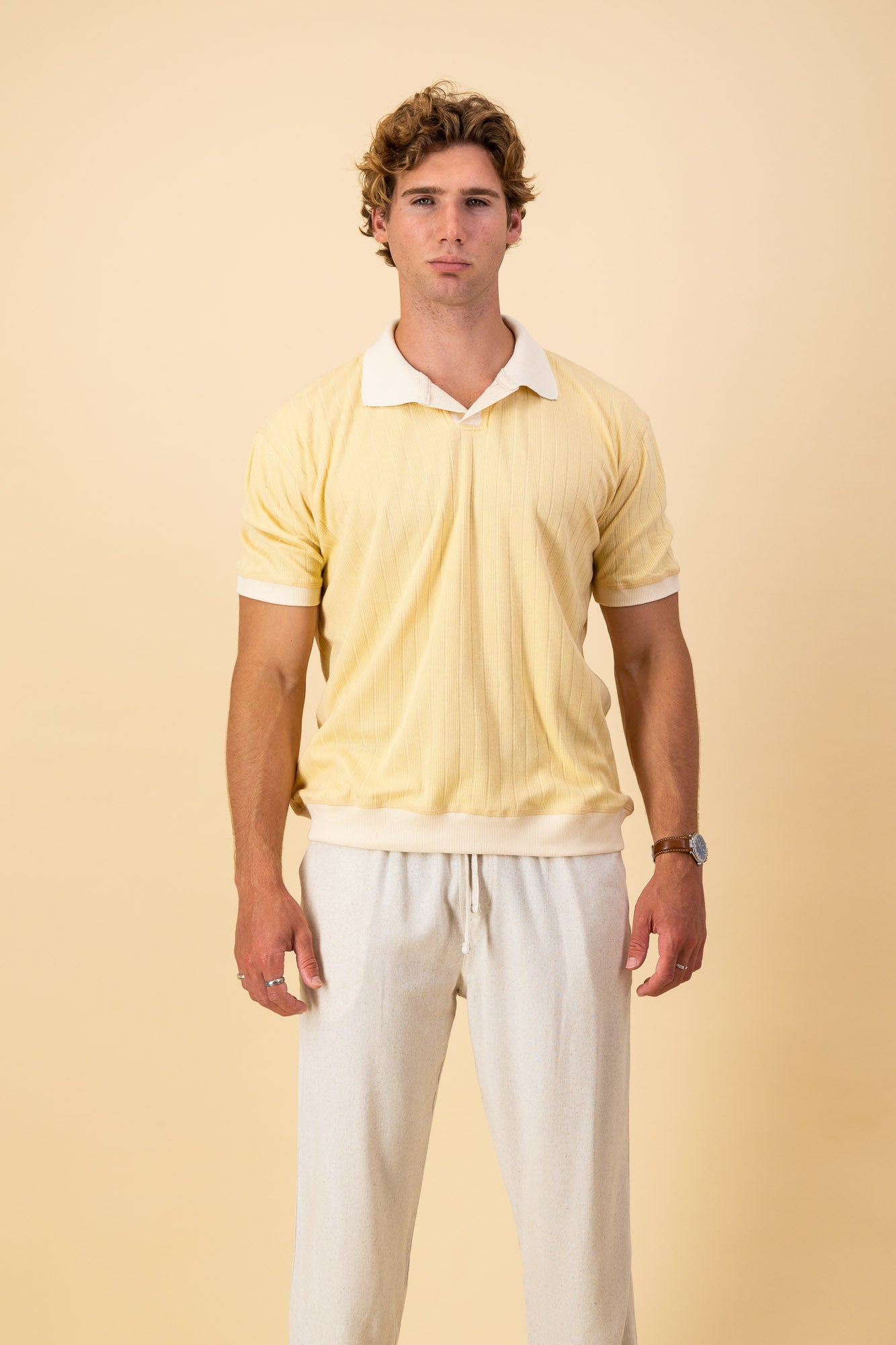 Wheat Cotton Rib SS Polo