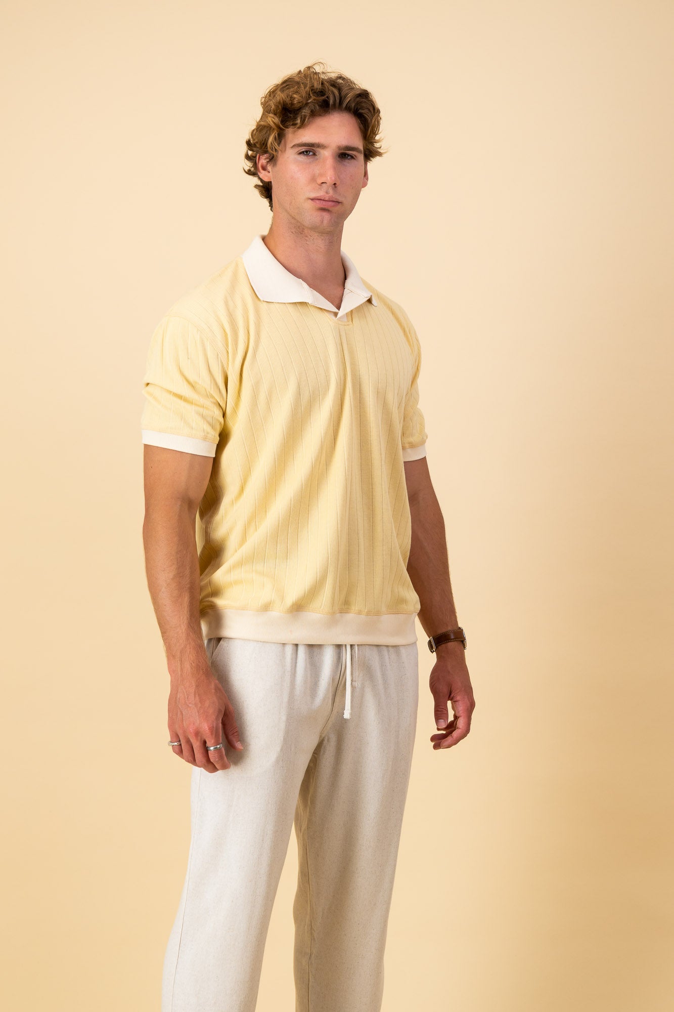 Wheat Cotton Rib SS Polo